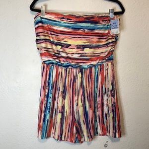 NWT Full Circle Trends Colorful Romper